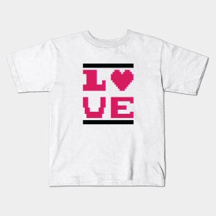 8-bit love Kids T-Shirt